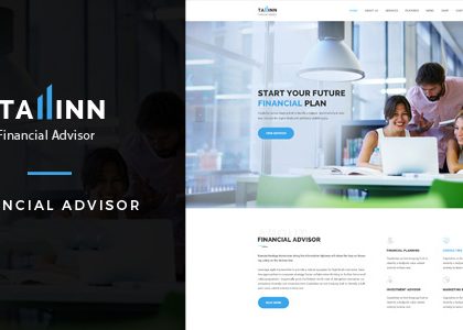 Tallinn - Business and  Consultancy WordPress Theme (Corporate)