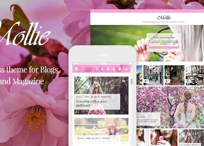 Mollie - Beautiful and Responsive WordPress Blog Theme (Personal)