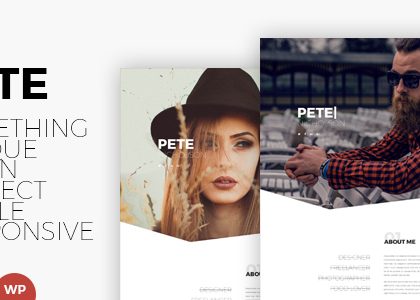 Pete - Creative & Clean Portfolio WordPress Theme (Creative)
