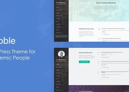 Hubble - Academic WordPress Theme (Personal)