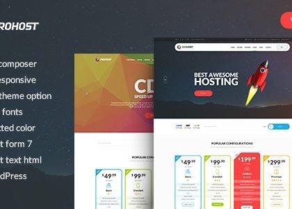 ProHost - Power Pack Hosting WordPress Theme (Hosting)