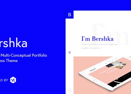 Bershka - Modern Multi-Conceptual Portfolio WordPress Theme (Portfolio)