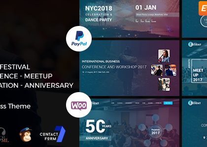 Conference / Meetup / Festival Event WordPress Theme | G-Event WP Theme (Events)
