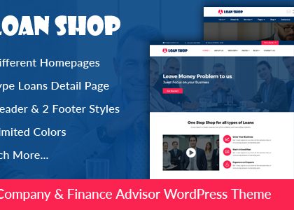 LoanShop – Loan Company & Finance Advisor WordPress Theme (Business)