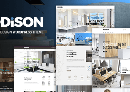 Addison - Interior Design & Decoration WordPress Theme (Portfolio)
