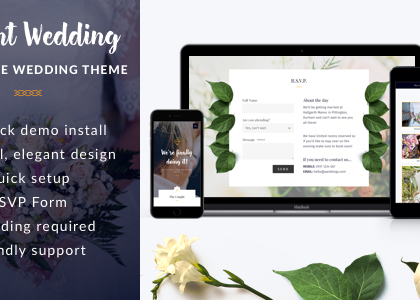 Elegant Wedding - Responsive Wedding WordPress Theme (Wedding)