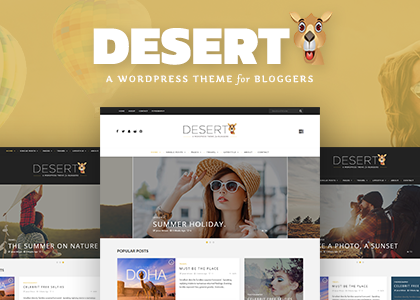 Desert - A Responsive WordPress Blog Theme (News / Editorial)