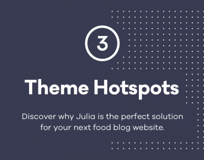 Julia – A Steady Food Blog WordPress Theme (Personal)