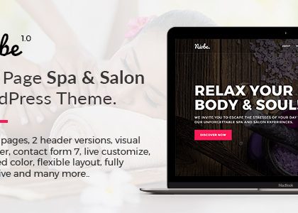 Niobe - Spa & Salon WordPress Theme (Health & Beauty)