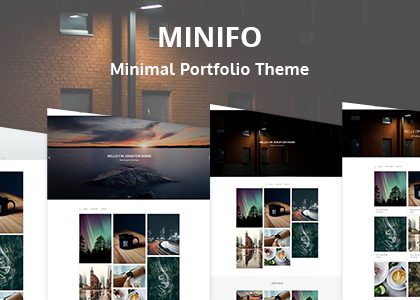 Minifo - Minimal Portfolio WordPress Theme (Portfolio)